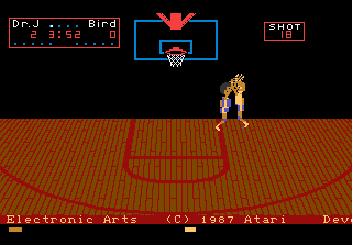 One-on-One Basketball screenshot 3 for Atari 7800